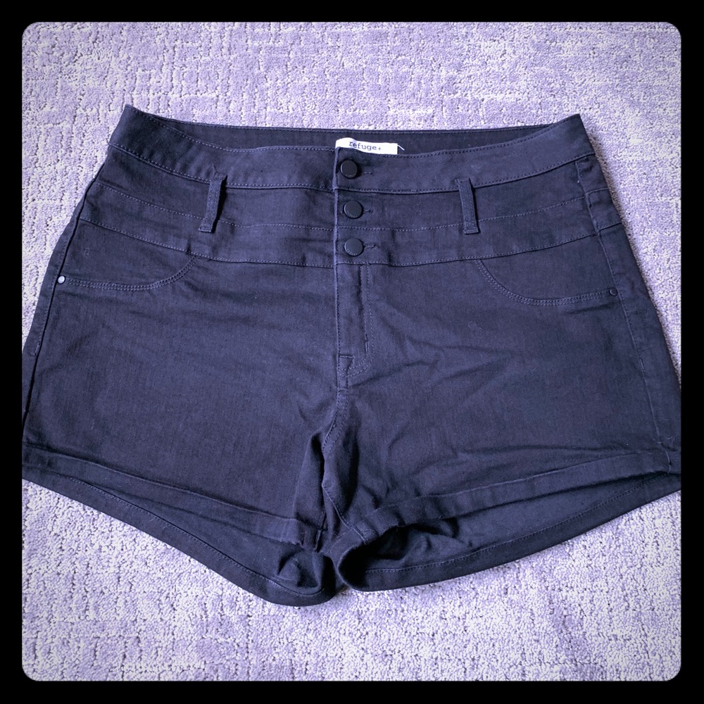 🧿 Refuge Plus Size High Waist Shorts 🧿